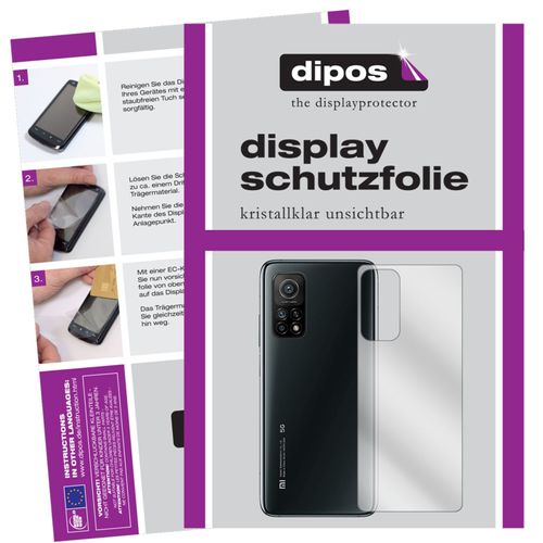 5x Screen Protector for Xiaomi Mi 10T back Protection Crystal Clear dipos