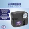 alca® Car Compressor Mini 12 V Electric Air Pump Air Compressor 21 Bar Cigarette Lighter