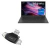 BoxWave Smart Gadget Compatible with LG Laptop 15Z90Q (15.6 in) - AllReader SD Card Reader, microSD Card Reader SD Compact USB - Jet Black