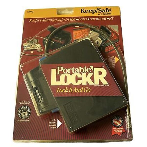 Portable Safe Lock Brand Cable Locker Keep/Safe By Sentry.  Unopened