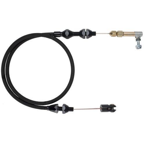 Lokar XTC-1000MOD Throttle Cable Kit with Black Stainless Steel Housing and Black Fittings for Ford Modular 4.6 5.4 V8