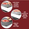Fulton Woodworking Tools Premium Phenolic Router Plate with Locking Reducer Rings