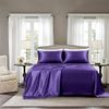 GOLAL Satin Sheets Full Size - 4 Pieces Luxury Silky Soft Bed Sheets,