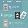 Franklin Brass Architectural (1-Pack) Outlet Covers Matte Black 1-Gang Wall Plate Single Duplex Switch Plates Electrical Guard 64218