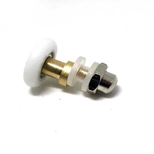 SmoothLY Shower Door Wheels, 8pcs 20mm Shower Door Rollers for 4-8mm Glass Doors, Easy Glide Replacement Shower Door Roller with 20mm Wheel Diameter, Metal, Plastic, Brass, Glass