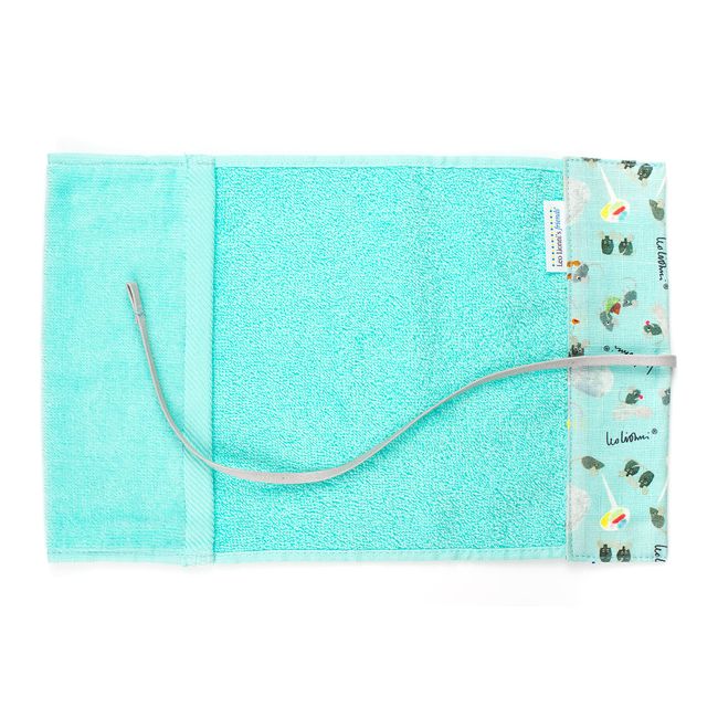 Leo Leoni Teeth Brush Pouch Frederick All-Over Pattern (Sax)