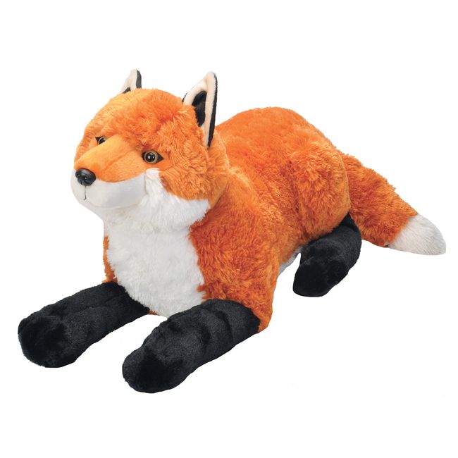 WILD REPUBLIC Jumbo Fox Plush, Giant Stuffed Animal, Plush Toy, Gifts for Kids, 30", Multi (19315)