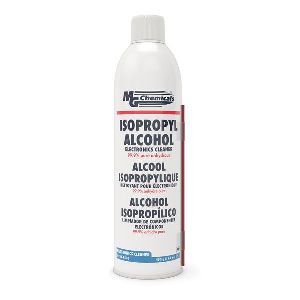 MG Chemicals - 824-450G 824 99.9% Isopropyl Alcohol Electronics Cleaner, 15.9 oz Aerosol Spray, Clear