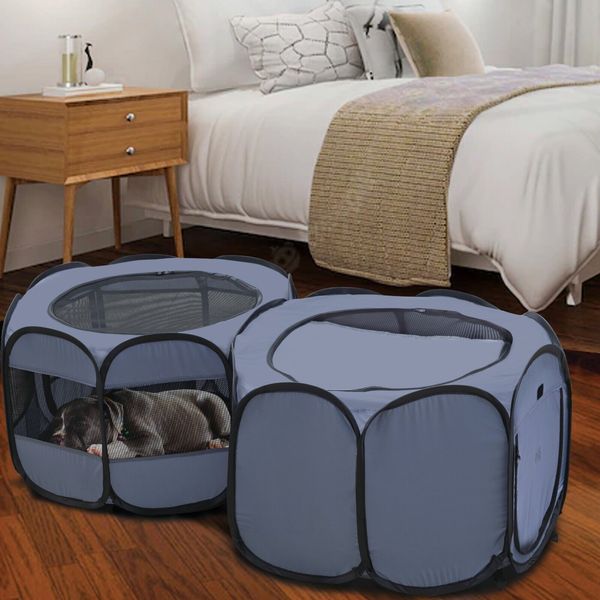 EighteenTek Portable Pet Playpen Cat Play Pen Pop Up Kennel Dog Exercise Pen