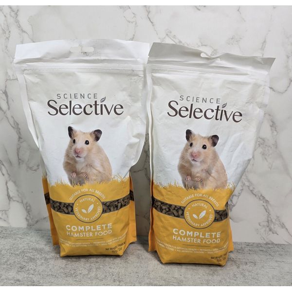 2 Science Selective Complete Hamster Food Natural Veterinary Approved 12-Ounce