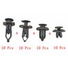 40Pcs Car Rivet Bumper Fender Retainer Fastener Mud Flaps Push Clips Pin 4 Type