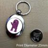 Blue Boy Robot - £1/€1 Metal Shopping Coin Token Key Ring