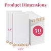 Prestee Linen Feel Dinner Napkins - Disposable Thanksgiving Napkins and Hand Towels for Bathroom - Ideal for Events, Dinners, and Parties - Soft and Durable Quality, Pack of 50, 7.8 x 4.25 Inches