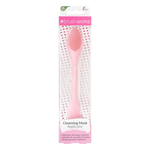Brushworks Cleansing Mask Applicator, Pink