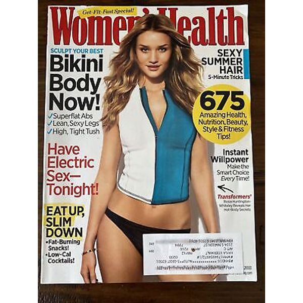 Women's Health Magazine Rosie Huntington August 2011