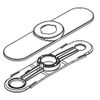 Moen 131383BL Matte Black Replacement Escutcheon Plate