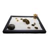 Zen Sand Garden for Desk with Rake, Rocks and Figures (Medium)