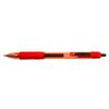D.RECT Gel Pen 12 Pieces - Automatic Rollerball Pens - Biros with Replaceable Refill, Red