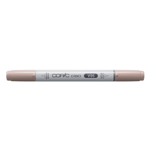 COPIC Ciao Coloured Marker Pen - (V-95) Light Grape, For Art & Crafts, Colouring, Graphics, Highlighter, Design, Anime, Professional & Beginners, Art Supplies & Colouring Books