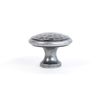 Handmade Beaten Knob 1 1/4" - Pewter Patina