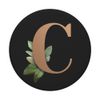gold plants noble letter C initial letter C PopSockets Swappable PopGrip