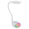 Loops Table Lamp-Colour White-Plastic-Touch On/Off Dimmable-Bulb LED-2.2W;0.3W - Side Console Free Standing Base Bedside Task Base Set