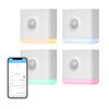 THIRDREALITY Multi-Function Night Light 4 Pack, Zigbee Repeater, 3-in-1 Combines a Motion Sensor, a Illumination Sensor and RGB Color Night Light, 1-100% Adjustable Brightness, Zigbee hub Required