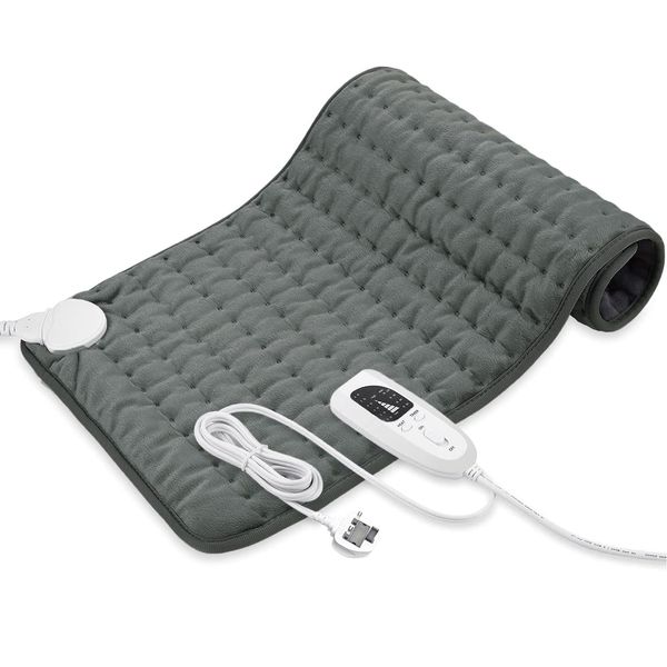 Heating pad, Electric Heat Pad for Back Neck Shoulders, Heat Pad with 6 Levels Heating,4 Time Settings