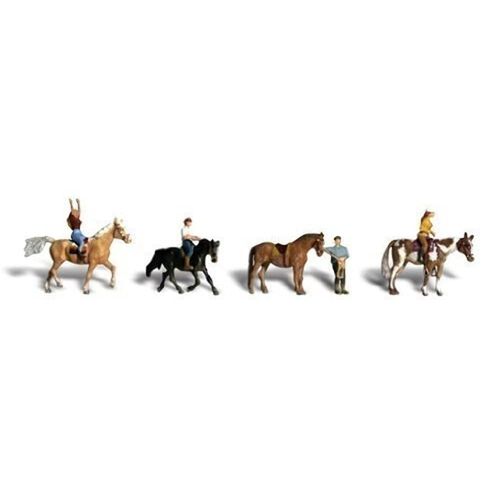 Horseback Riders HO Scale Woodland Scenics