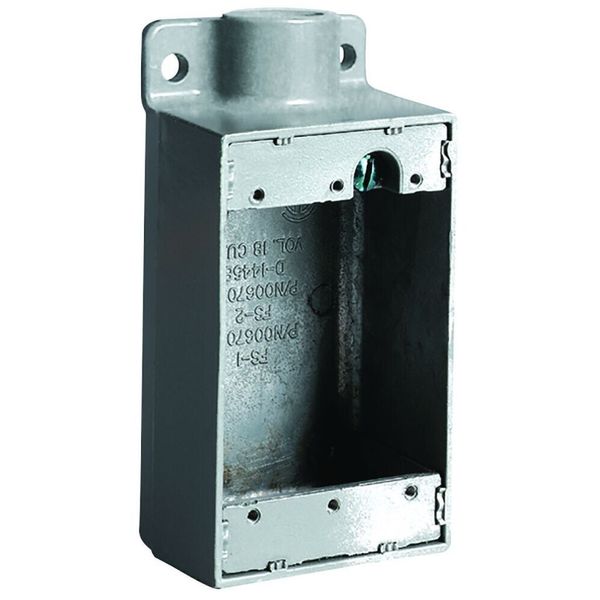 Killark FS-3, Cast Device Box, 1In K Alum Shallow Device Box, 1 PC