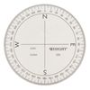 Westcott ‎360-Degree Protractor Compass for Drawing and Drafting, Clear, 3.5 in