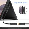 Duttek USB C Fast Charging Cable, 15cm, Black, Surface Connect, Compatible with Surface Pro3/4/5/6/Go, Laptop1/2/3, Book