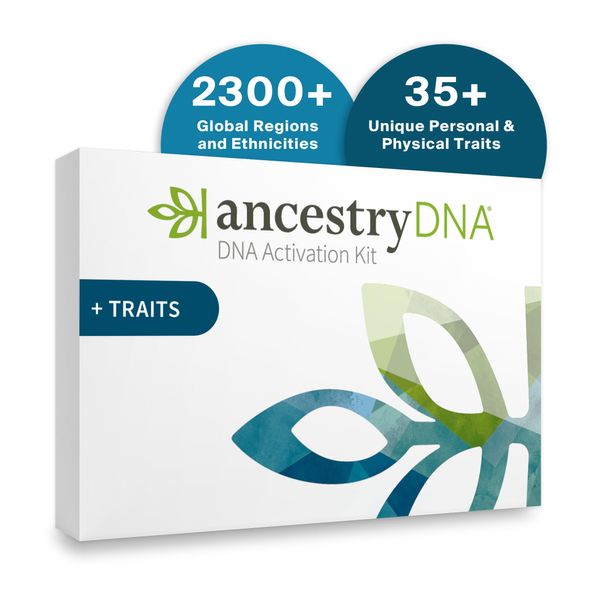 AncestryDNA + Traits Genetic Test Kit: Personalized Genetic Traits, DNA Ethnicity Test, Origins & Ethnicities, Complete DNA Test, Ancestry Reports