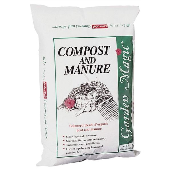 Michigan Peat 5240 Garden Magic Compost and Manure, 40-Pound