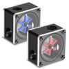 G1/4 Thread 6 Impeller 3 Ways Flow Meter Indicator Computer Flow Meter Water Flow Meter for PC Computer Water Cooling System, Easy to Install and Use (3 Ways)