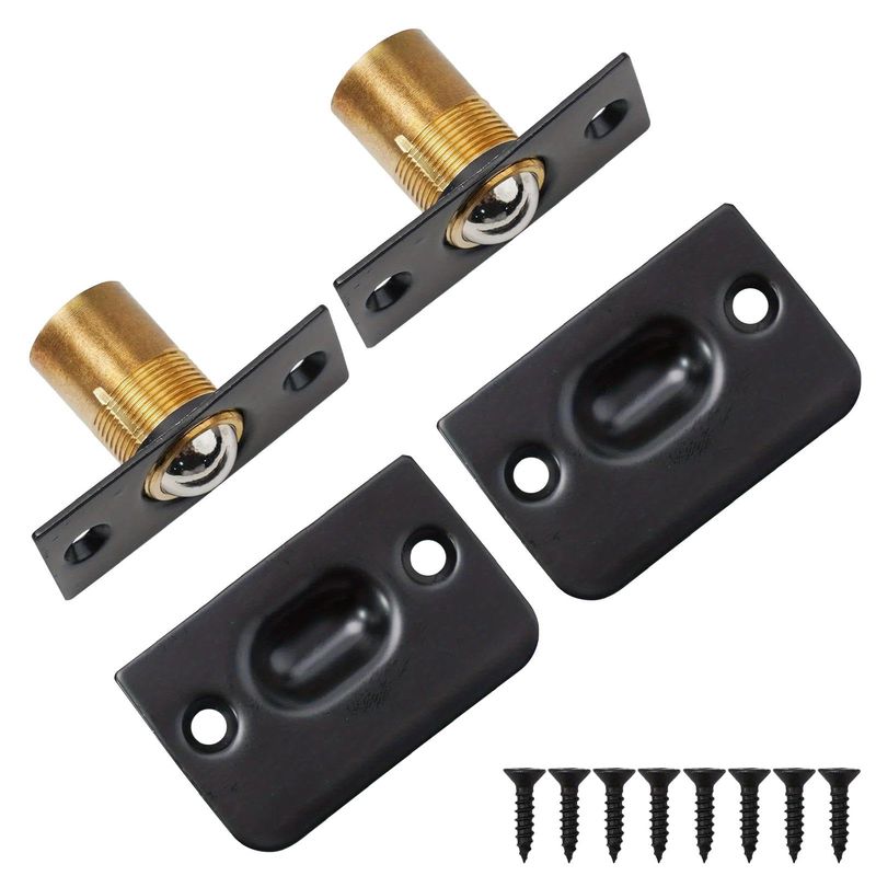 2 Pack Ball Door Catches for Internal Doors, Door Latch Roller ...