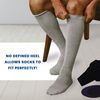 SMARTKNIT Adult AFO Interface Seamless Sensitivity Socks (Black, Regular)