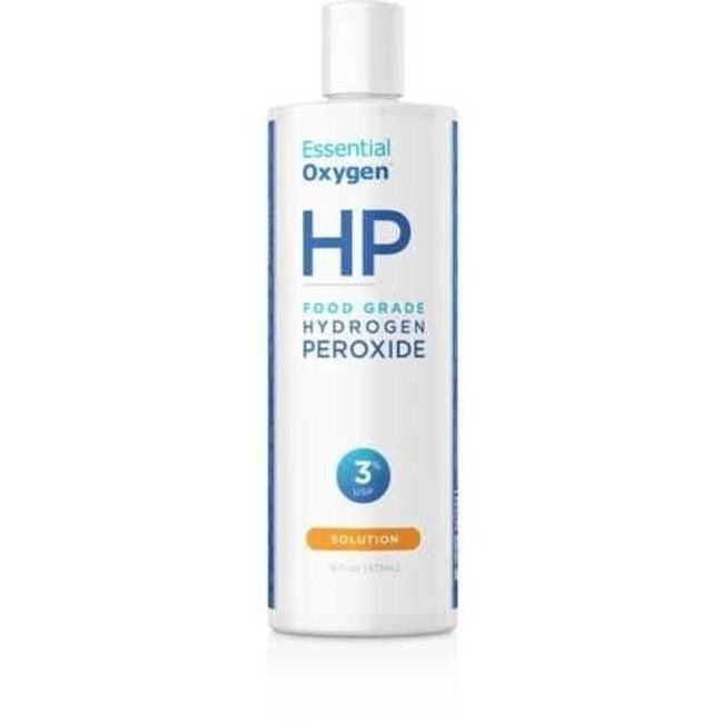 Essential Oxygen Hydrogen Peroxide 3% - Food Grade - 16 oz- Pack of 3