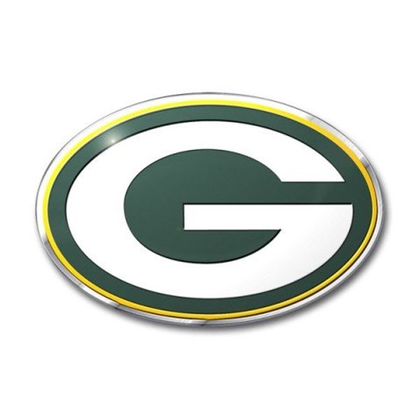 Green Bay Packers Colored Aluminum Auto Emblem