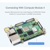 Mini Base Board for Raspberry Pi Compute Module 4 Lite/EMMC Series Module, with CM4 Socket, Raspberry Pi 40PIN GPIO Header, and Multiple Connectors, for Evaluating CM4 or Integrated into End Product