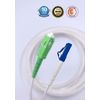 Elfcam® - Fiber Optic Cable SC/APC to LC/UPC Single Mode Simplex, LSZH Optical Starter White(15M)