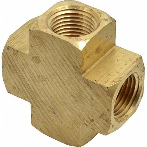 Parker 2205P-6 Pipe Cross 3/8 Female Brass