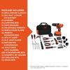 BLACK+DECKER 20V MAX* Drill & Home Tool Kit, 68 Piece - LDX120PK