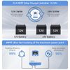 Anern 20A MPPT Solar Charge Controller 12V 24V Auto-recognition DC Voltage,PV Maximum Input 60V Solar Panel Controller Work with AGM, Gel, Flooded and Lithium