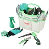 12Pc Garden Tools Set kit Trowel Transplanter Weeder Hand Rake Cultivator Pruner