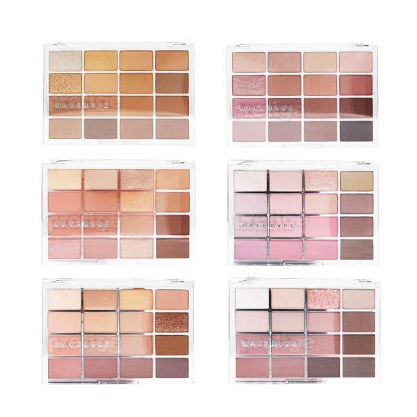 WakeMake Soft Blurring Eye Palette 16 Colors 14g