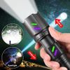 Strong 30W White Laser LED Flashlight Torch USB Rechargeable Lamp Zoomable Torch