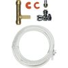 SharkBite Ice Maker Connection Kit, Push to Connect Brass Plumbing Fittings, PEX