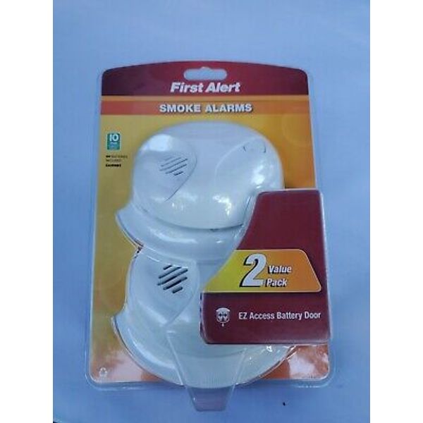 2 Pack First Alert Smoke Detector Alarm SAIONB2