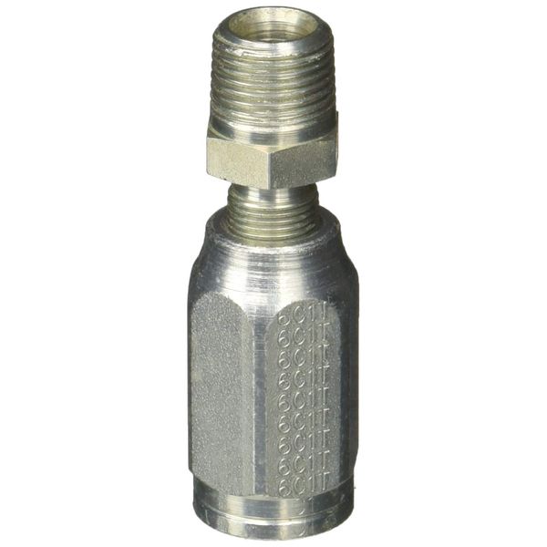 Gates G27100-0606 Hydraulic Coupling, 3/8-18, Silver